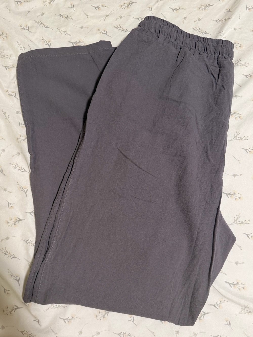 Light gray linen pants